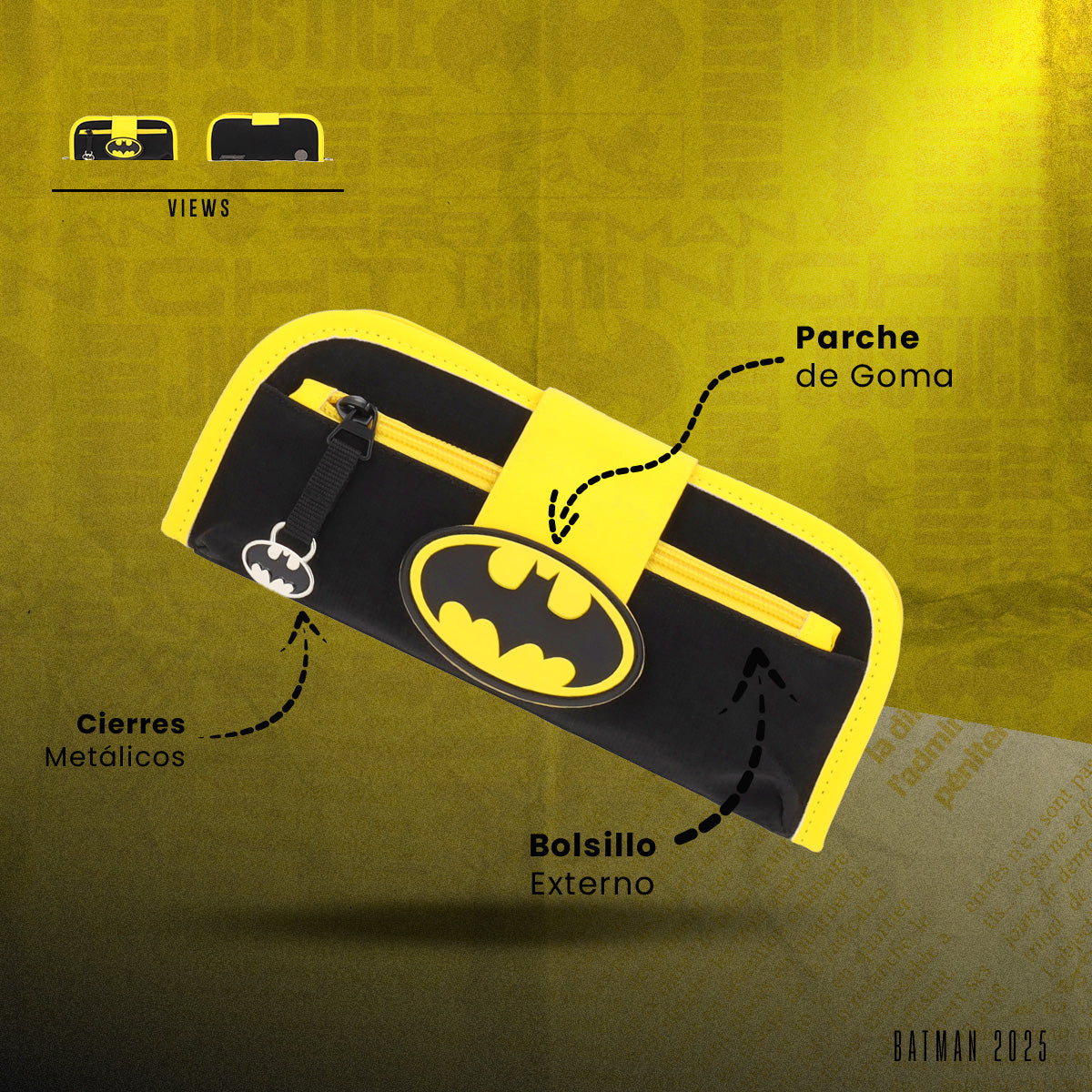 Estuchera Batman Black