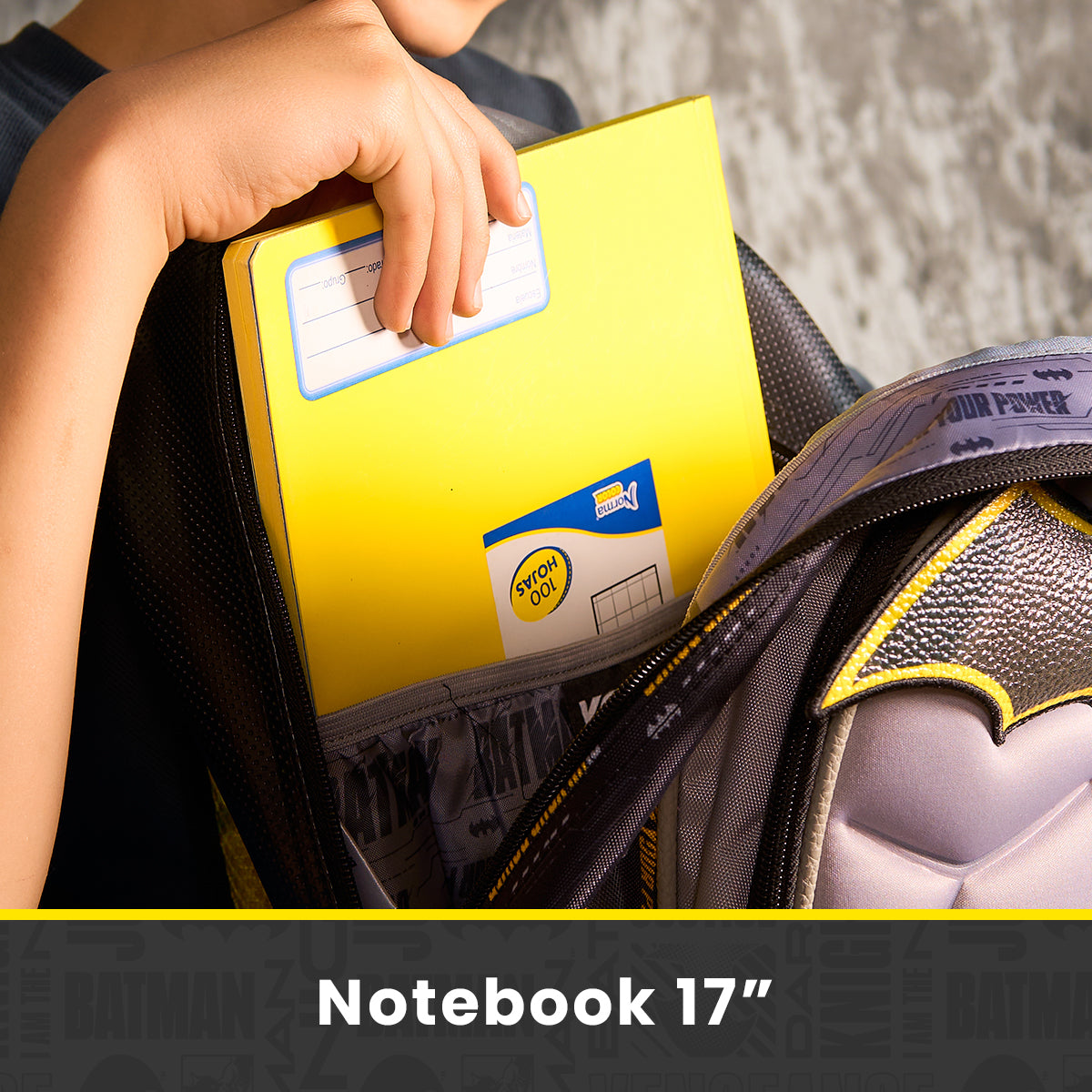 Set Mochila, Lonchera y Estuchera Escolar Batman Hero Armor