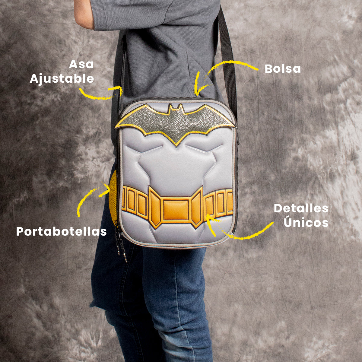 Set Mochila, Lonchera y Estuchera Escolar Batman Hero Armor