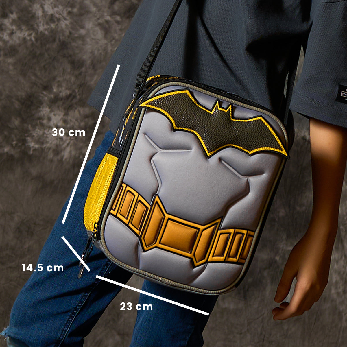 Set Mochila, Lonchera y Estuchera Escolar Batman Hero Armor