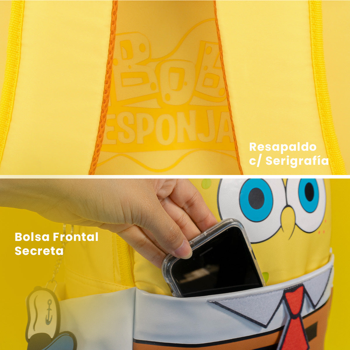 PREVENTA Mochila Bob Esponja Corbatita