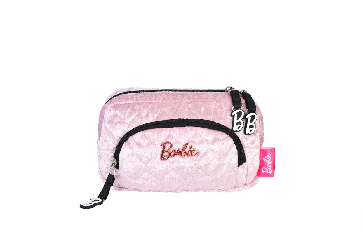 Cosmetiquera Barbie Rosa Corazones