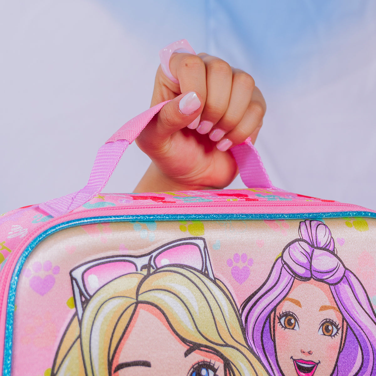 Set Mochila, Lonchera y Estuchera Barbie Kitty Vibes