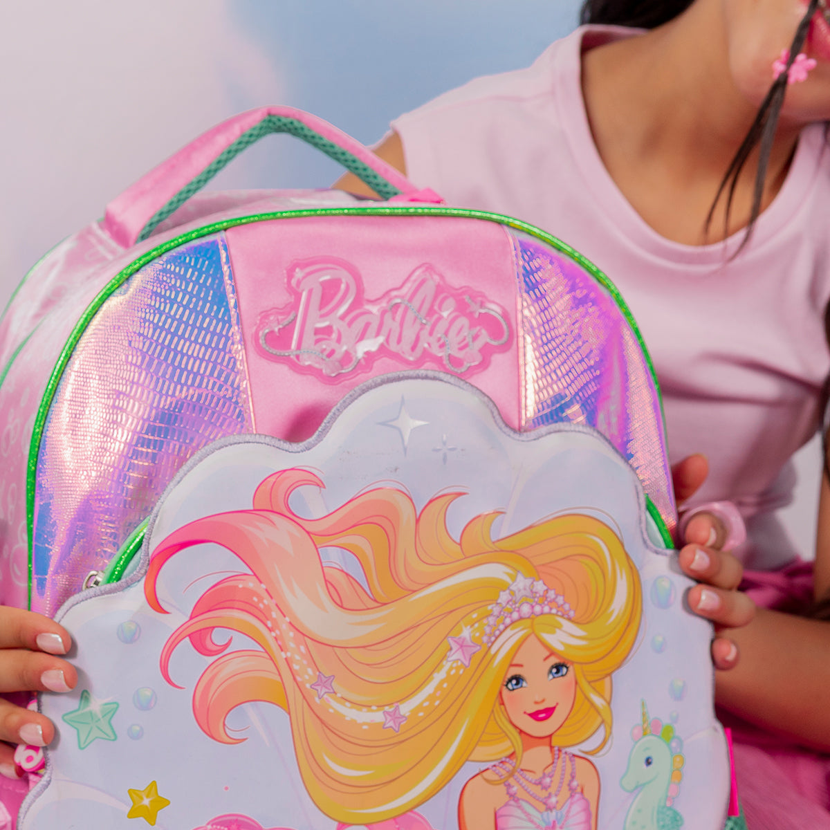 Mochila Escolar Barbie Sirena
