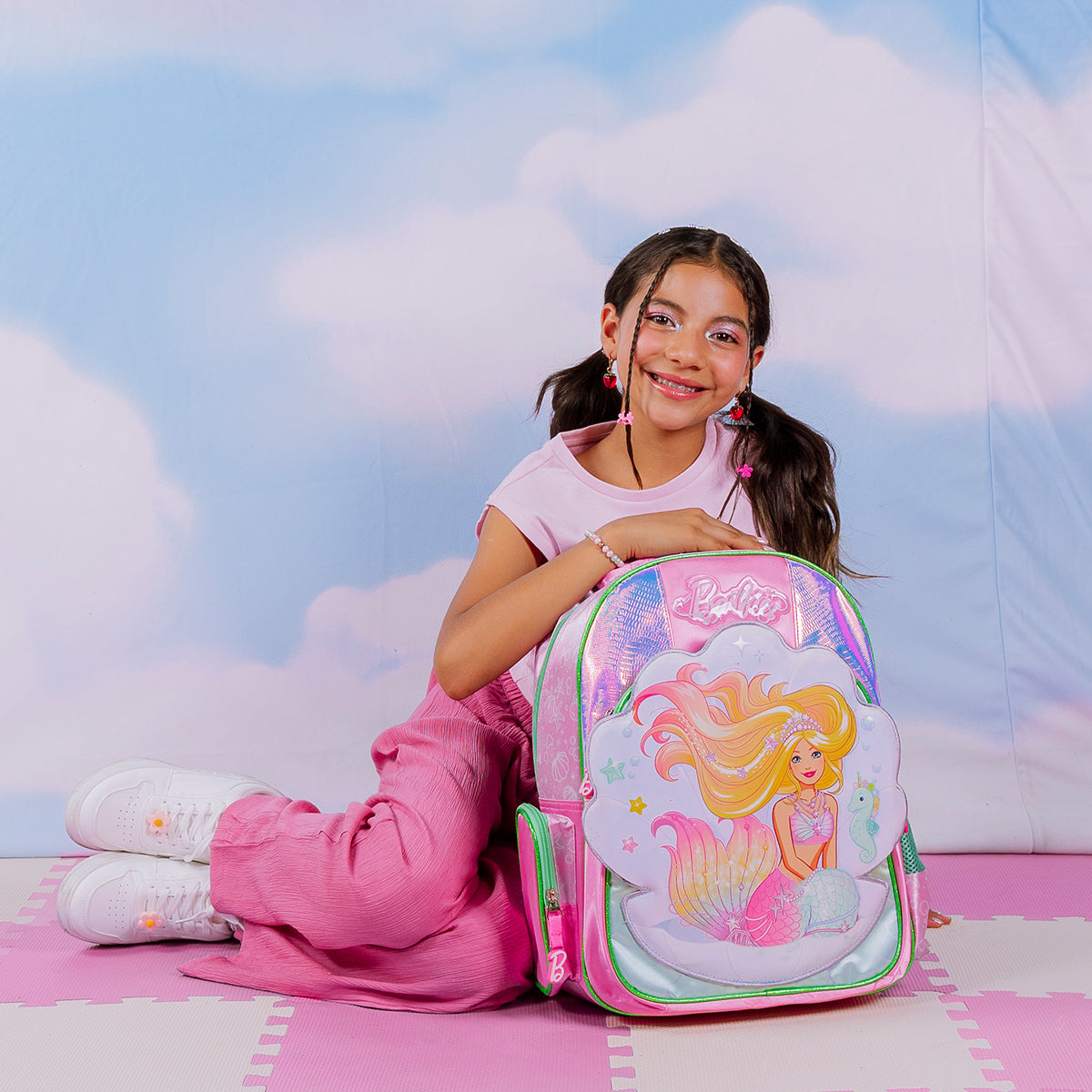 Set Mochila y Estuchera Barbie Sirena