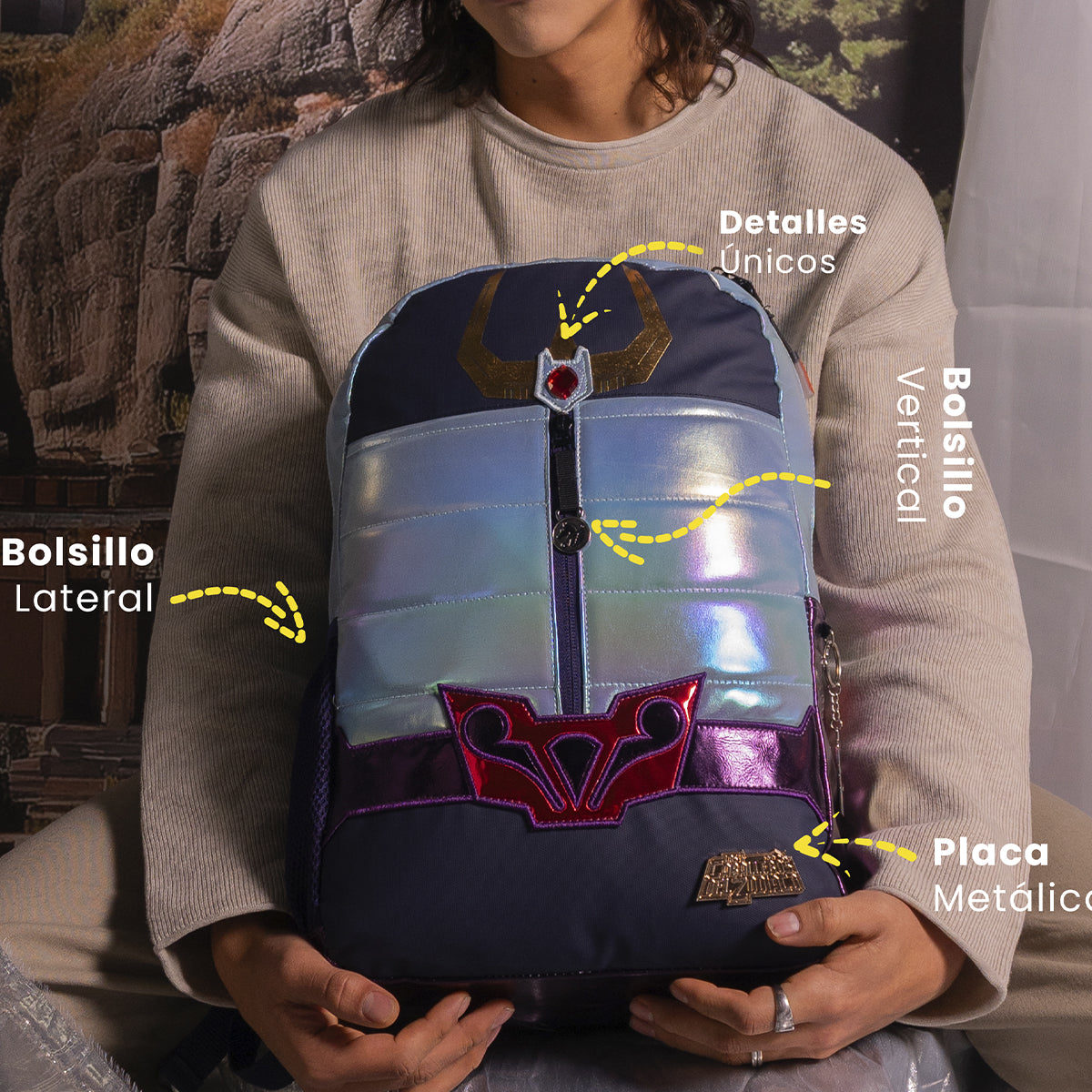 Mochila Fenix Caballeros del Zodiaco Armadura Bronce