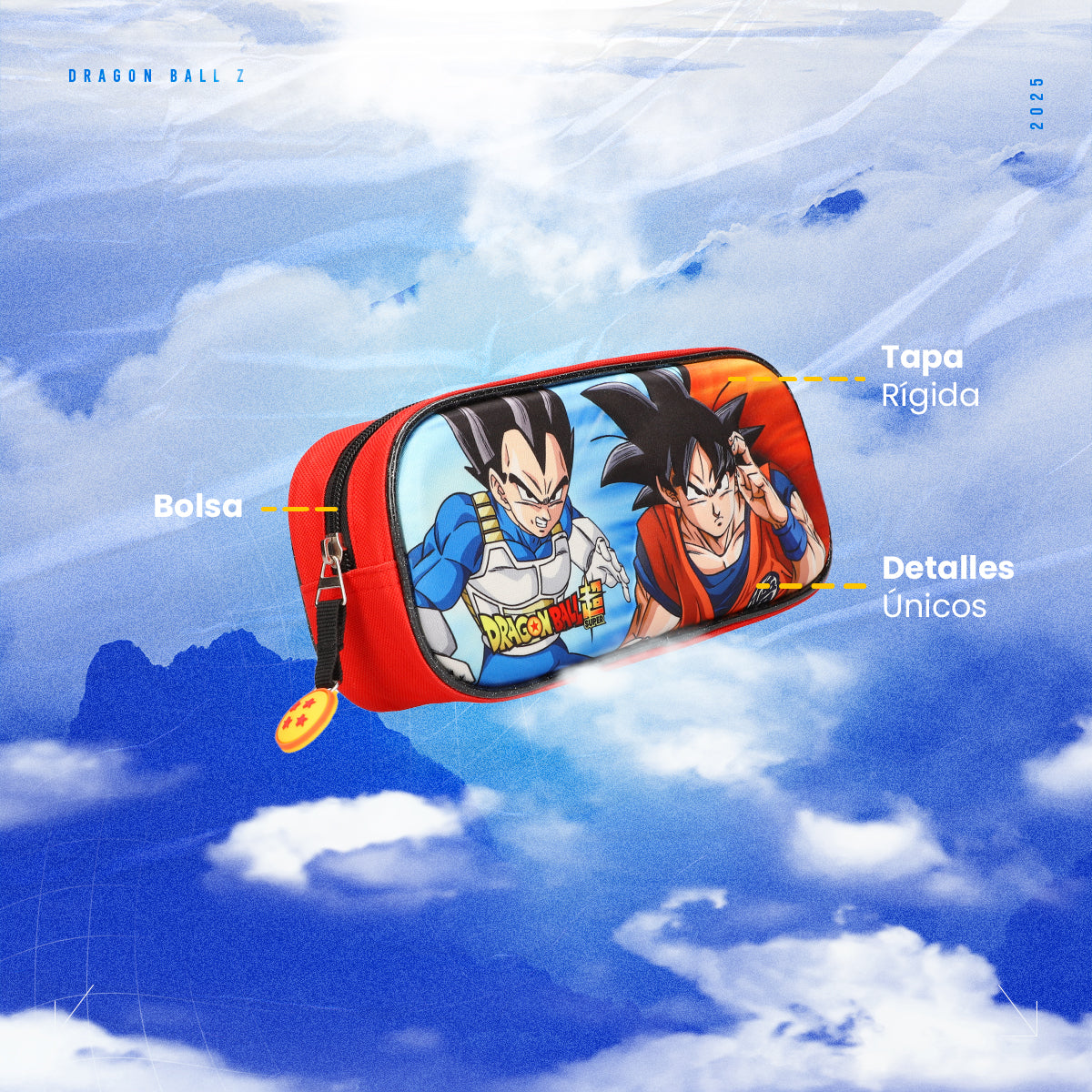 Set Mochila, Lonchera y Lapicera Escolar Dragon Ball Batalla Suprema