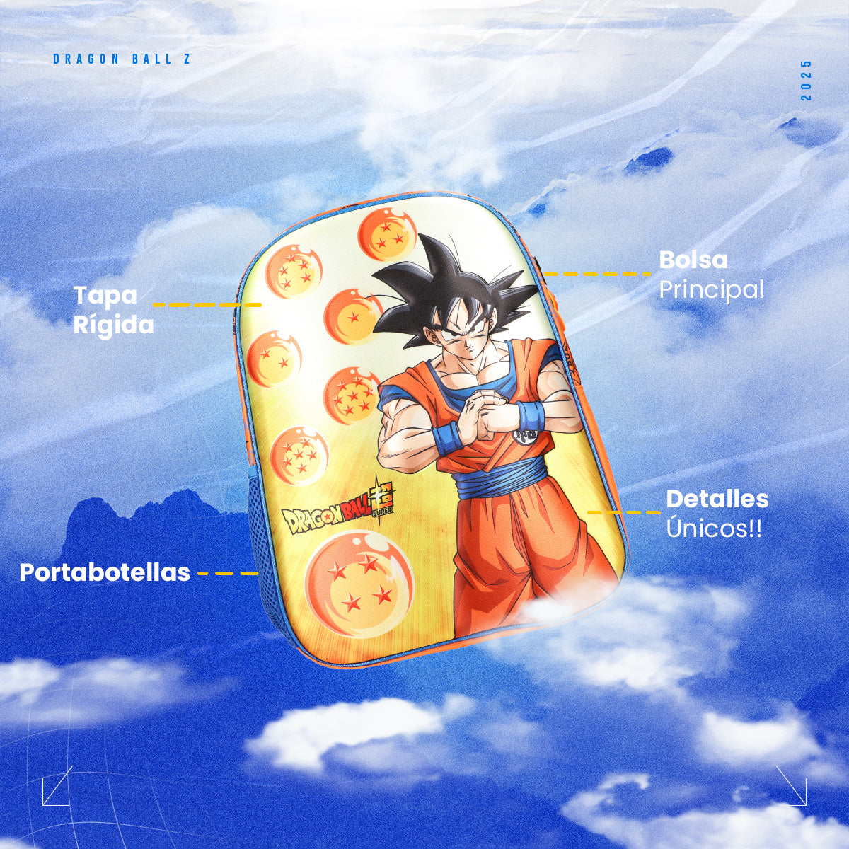 Set Mochila, Lonchera y Lapicera Dragon Ball Esferas del Dragón