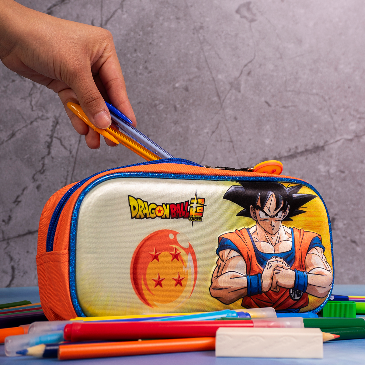 Set Mochila, Lonchera y Lapicera Dragon Ball Esferas del Dragón