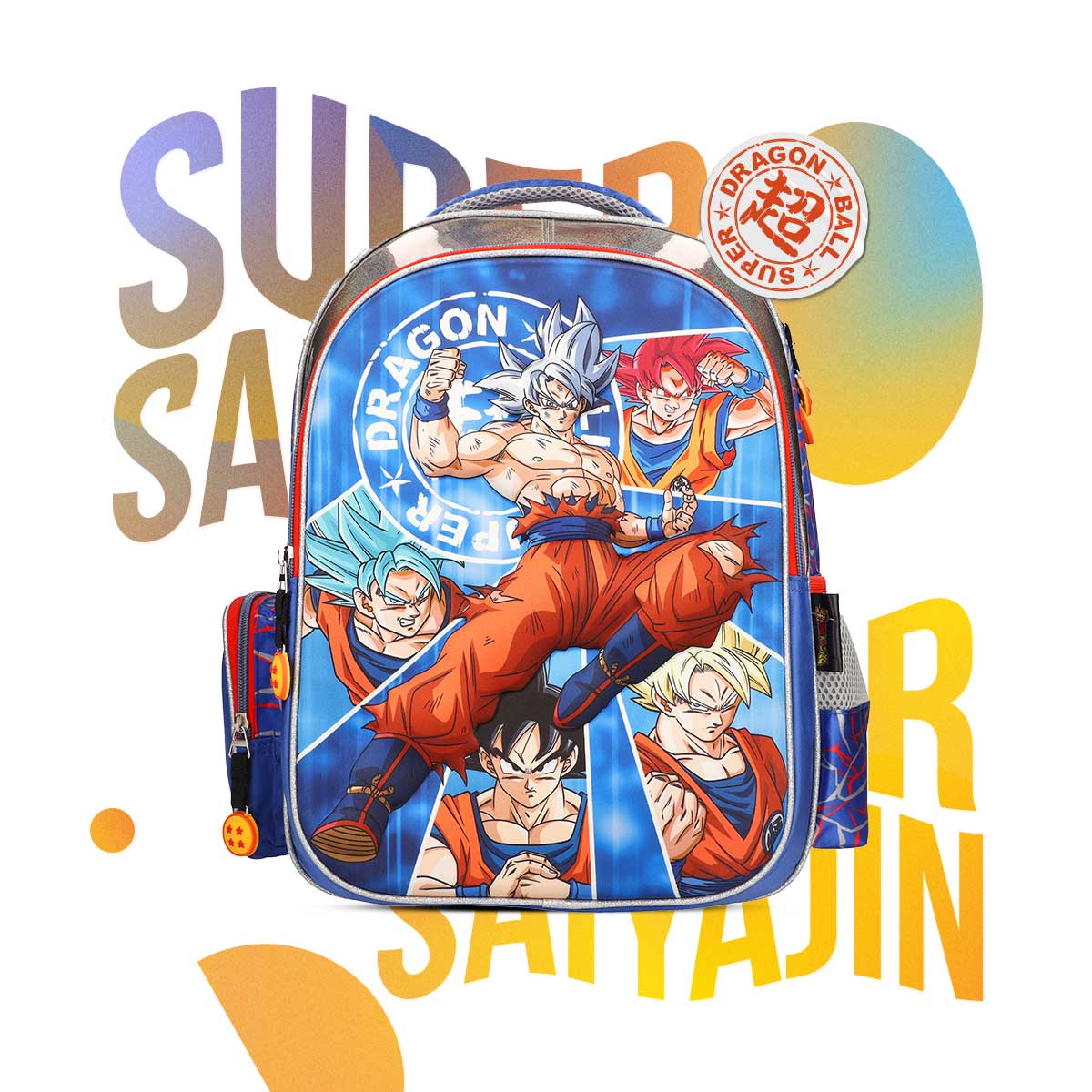 Mochila Escolar Dragon Ball Goku Ultrainstinto