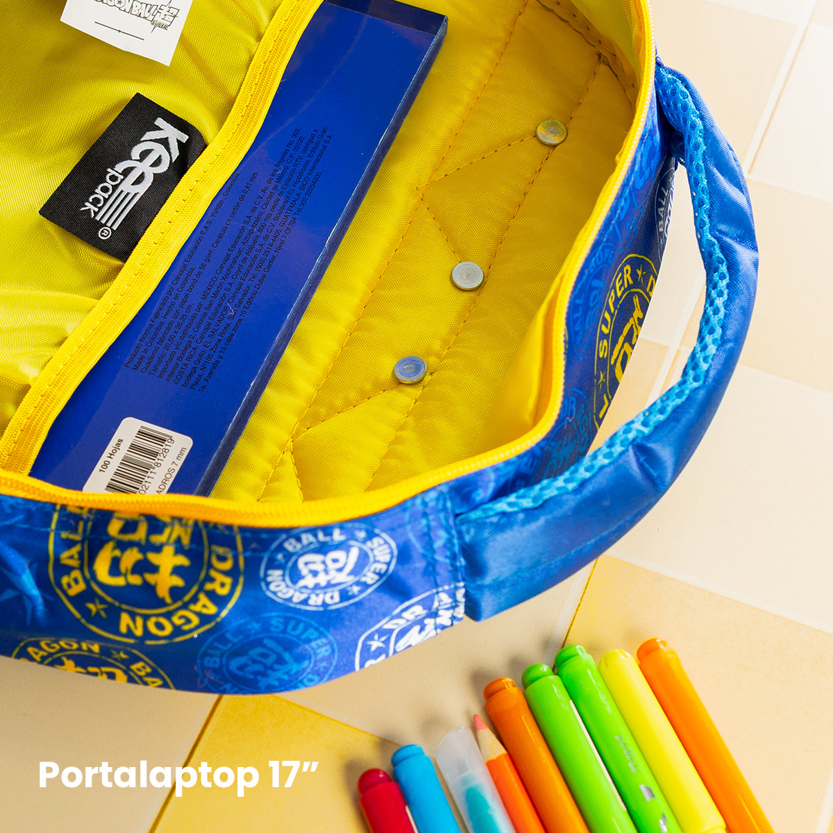 Mochila Escolar Dragon Ball Goku SSJ Blue Lenticular