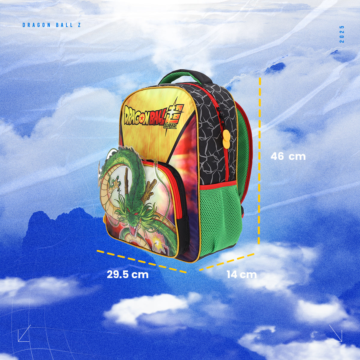 Set Mochila, Lonchera y Estuchera Escolar Dragon Ball Shenlong Legendaria