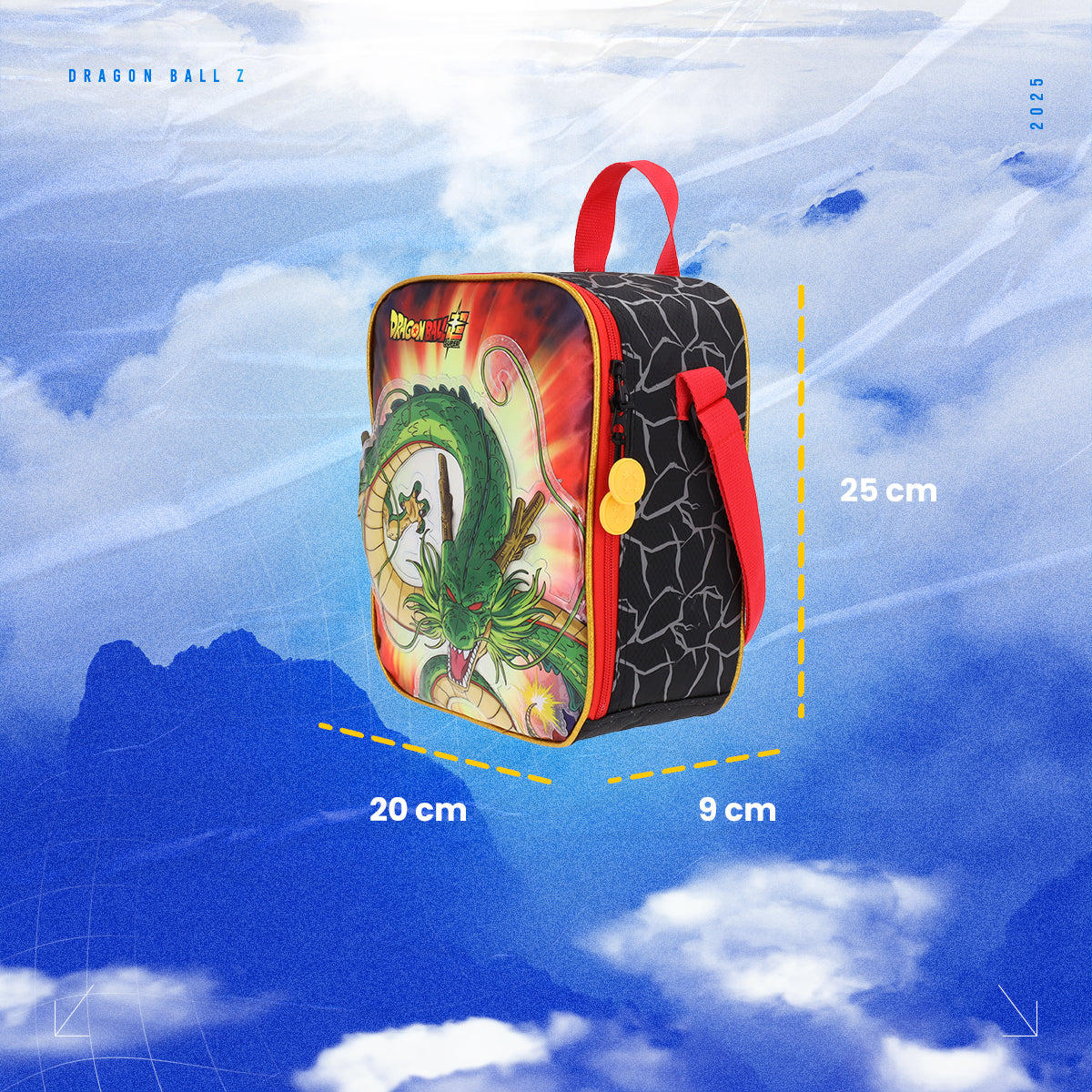 Set Mochila, Lonchera y Estuchera Escolar Dragon Ball Shenlong Legendaria