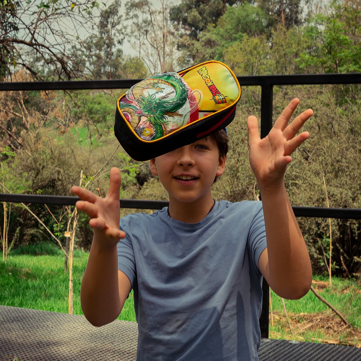 Set Mochila, Lonchera y Estuchera Escolar Dragon Ball Shenlong Legendaria