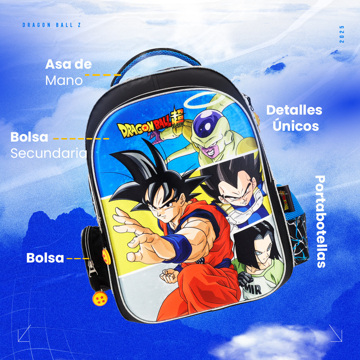 Mochila Escolar Primaria Dragon Ball - los últimos supervivientes del Universo 7