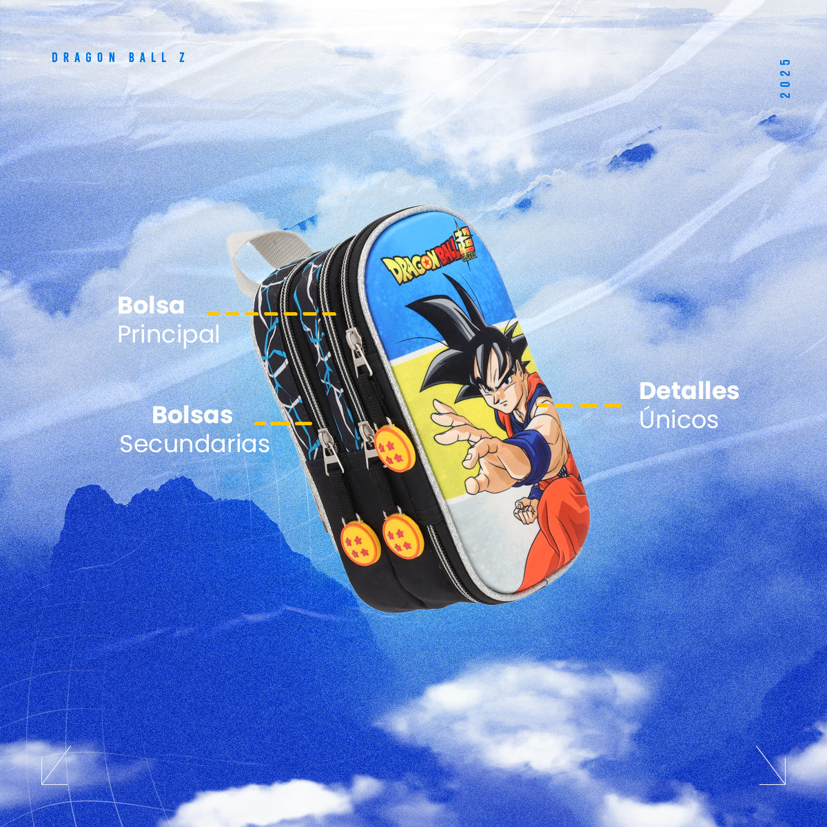Estuchera Escolar Dragon Ball Súper Ki