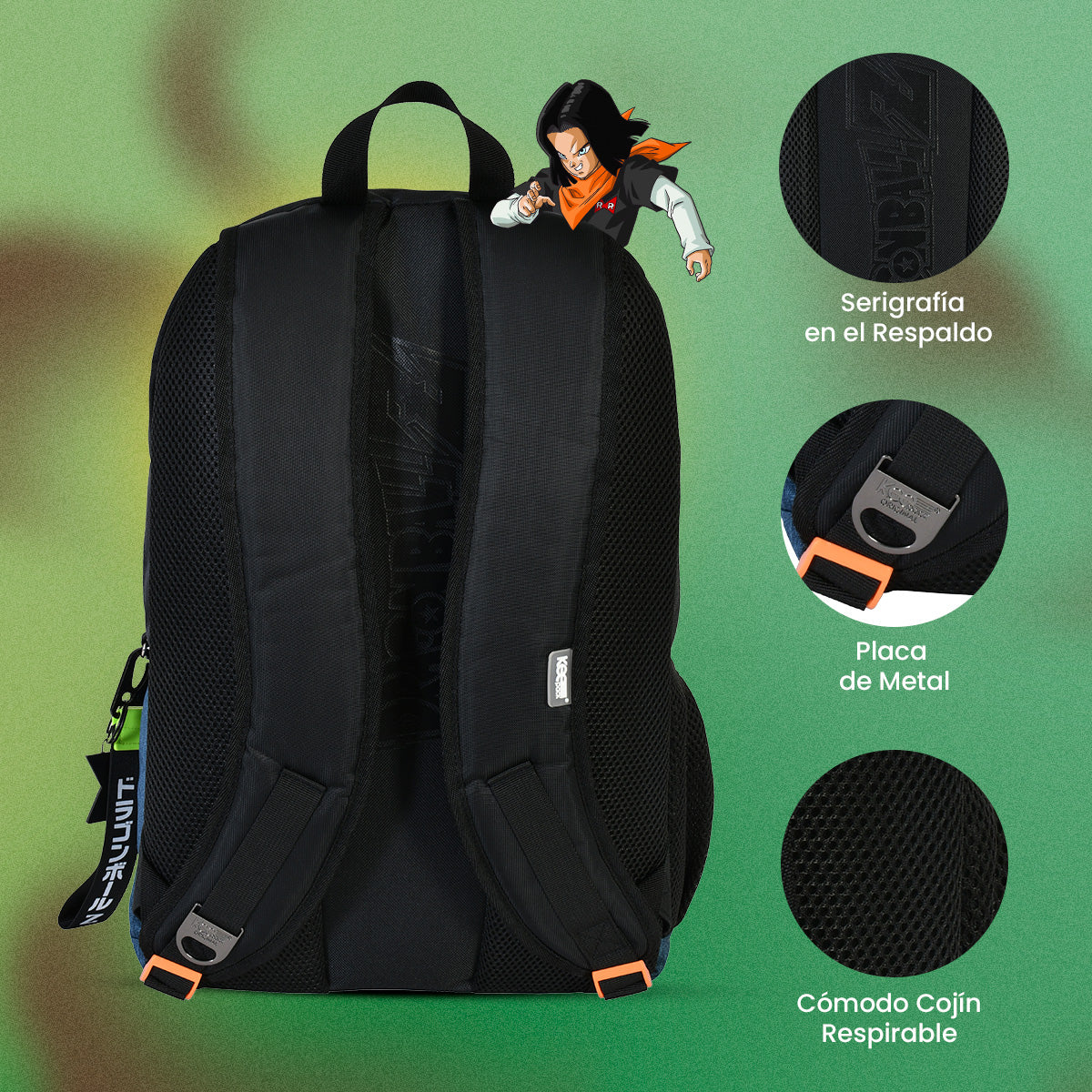 Mochila Androide 17 Dragon Ball - Edición Limitada