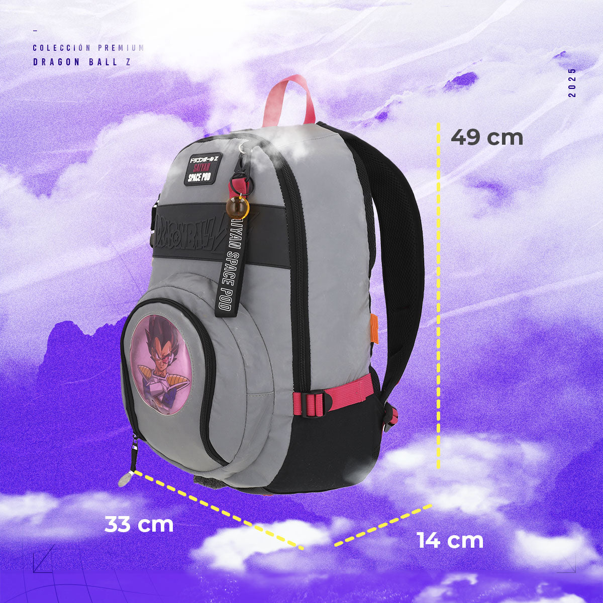 Mochila Dragon Ball Capsule Vegeta - Edicion Limitada