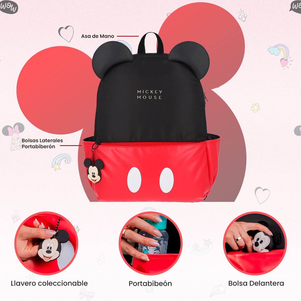 Pañalera Mickey Mouse