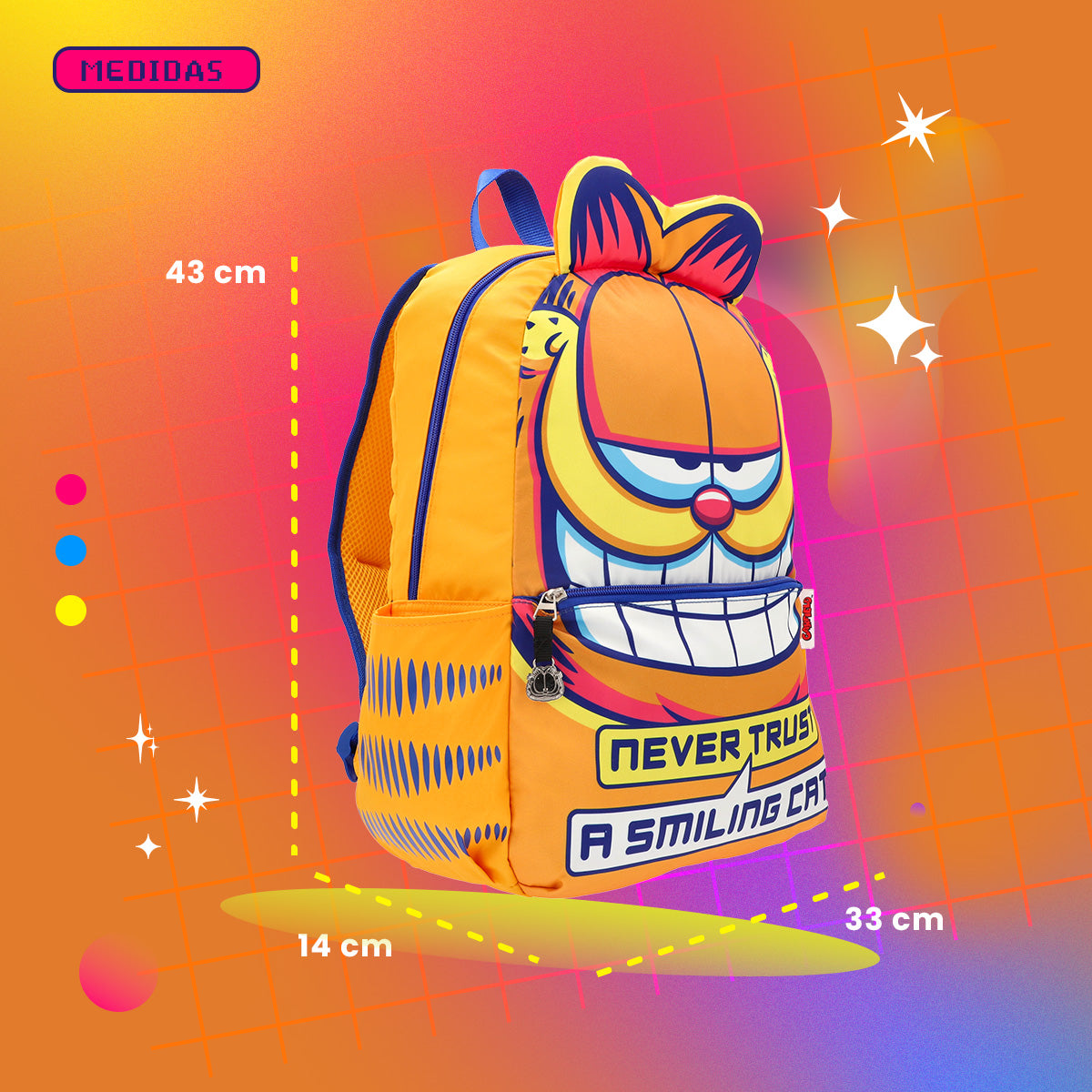 Mochila Garfield Smiling Cat 019