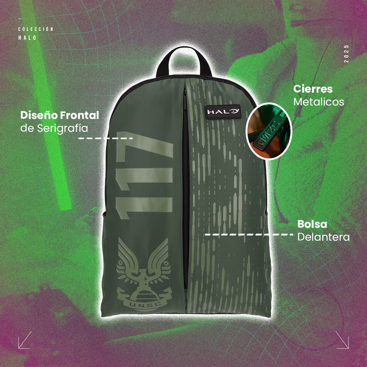 Set Mochila y Estuchera Halo Combat 117