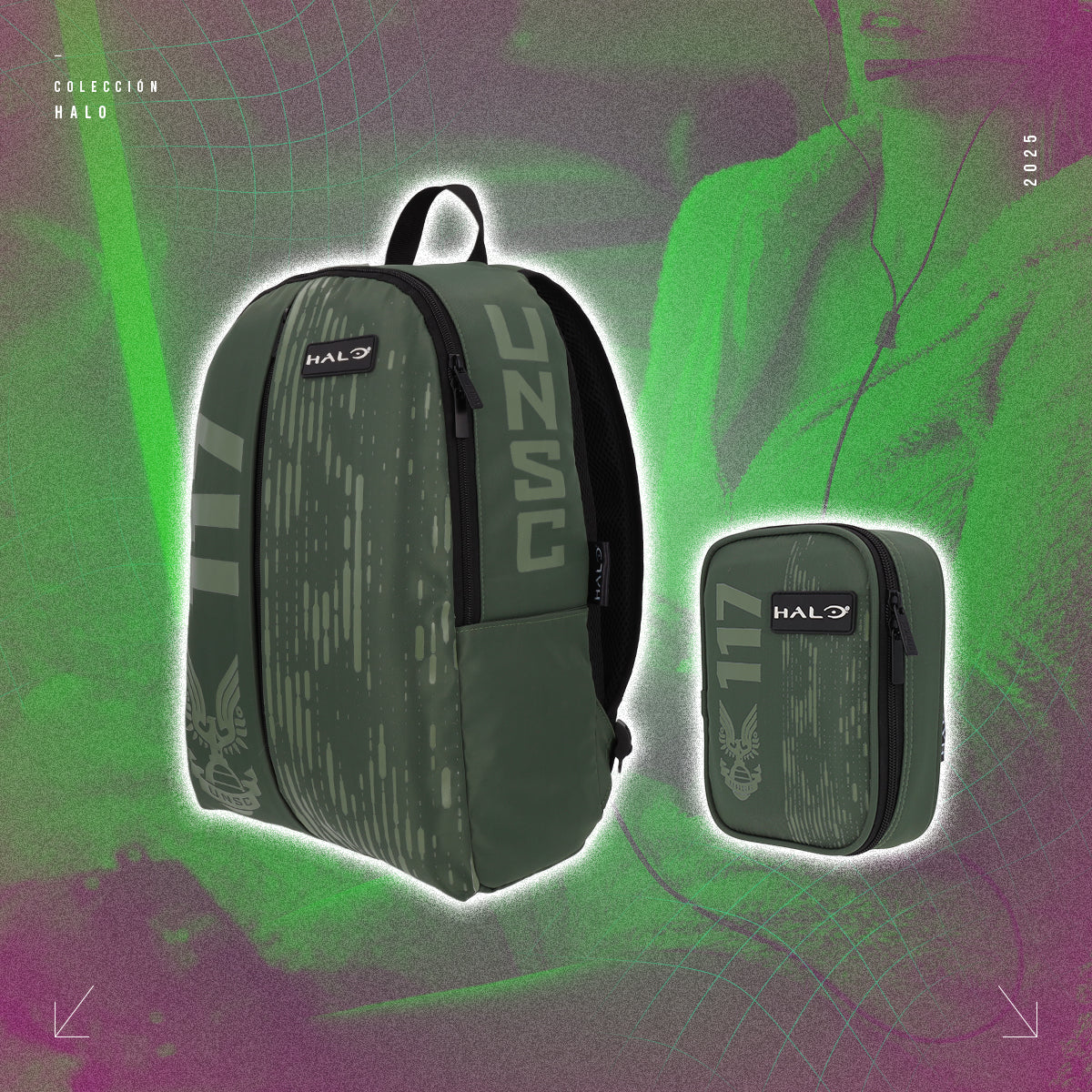 Set Mochila y Estuchera Halo Combat 117