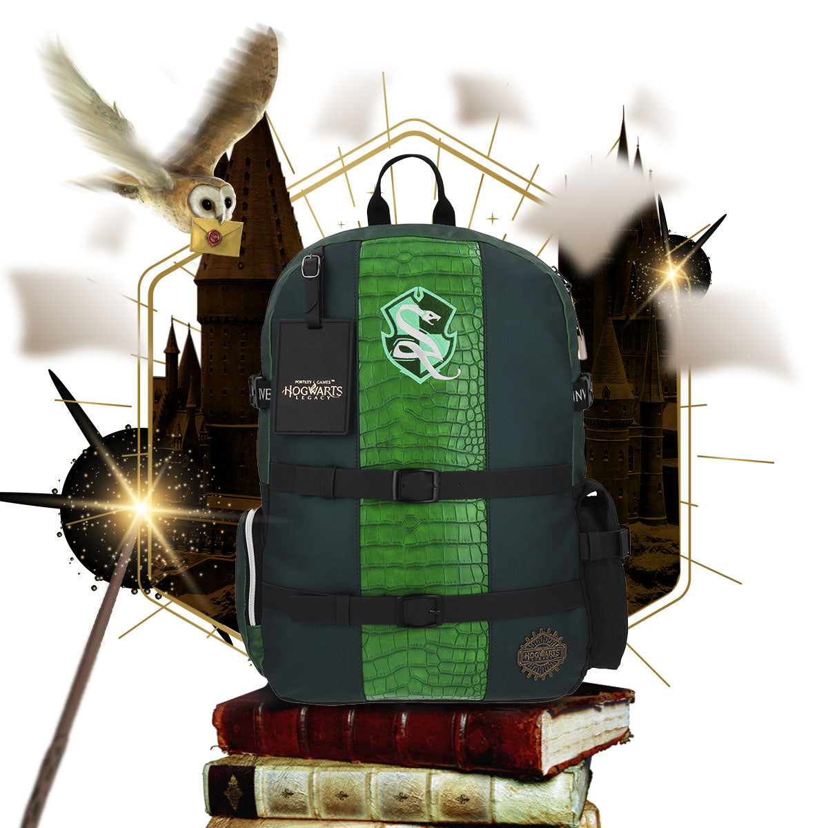 Mochila Premium Slytherin Hogwarts Legacy