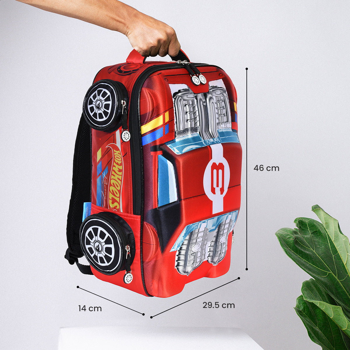 Mochila en Forma de Hot Wheels Rojo