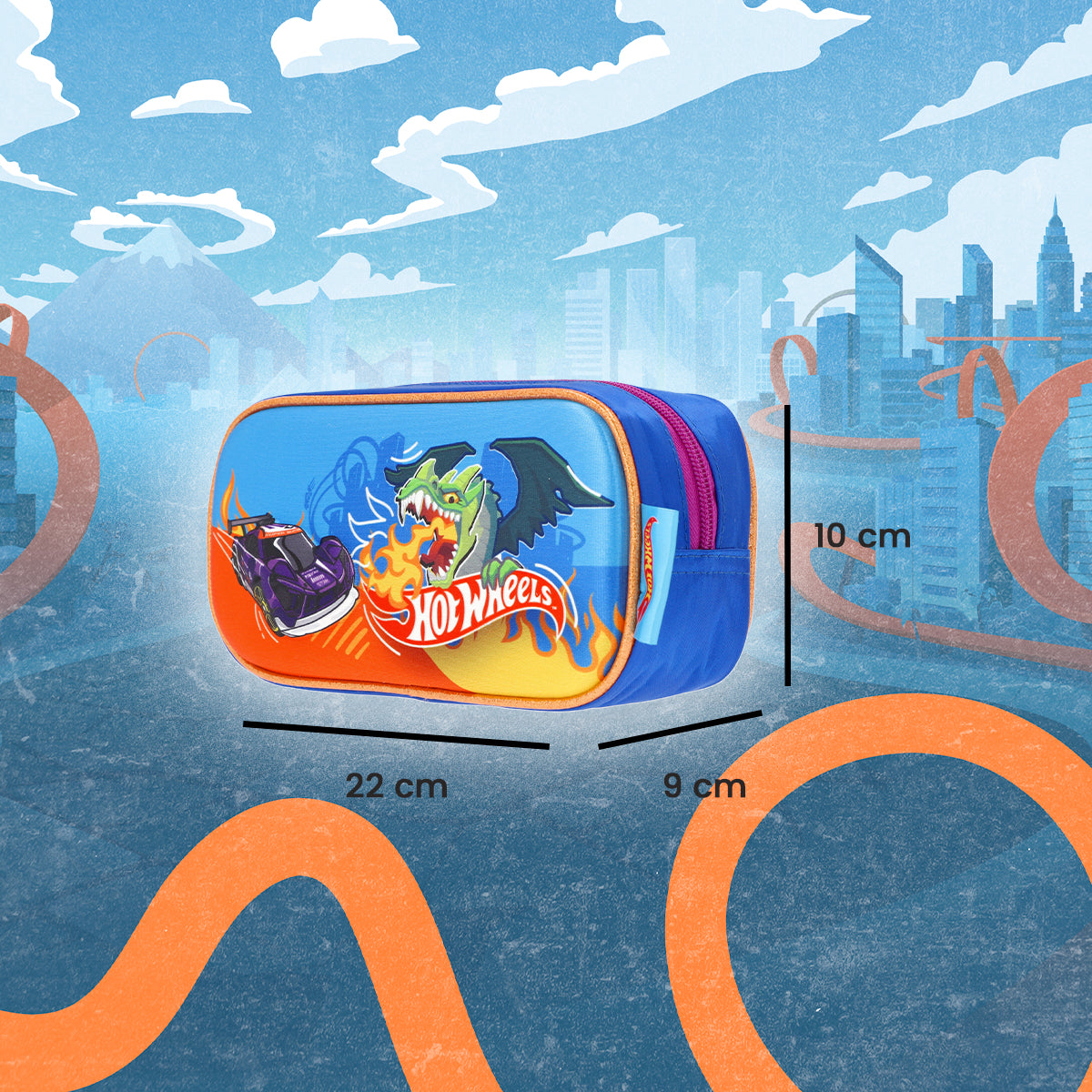 Set Mochila, Lonchera y Lapicera Hot Wheels Nitro Pack