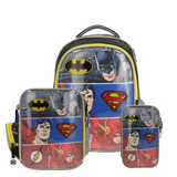 Set Mochila, Lonchera y Estuchera Escolar Justice League