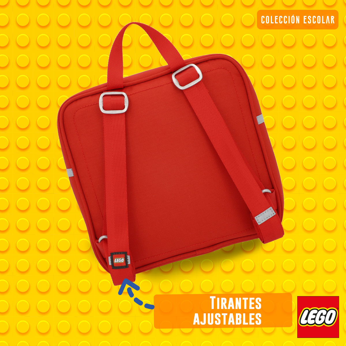 Mini Mochila LEGO® en Forma de Bloque – Ideal para Niños de Kínder