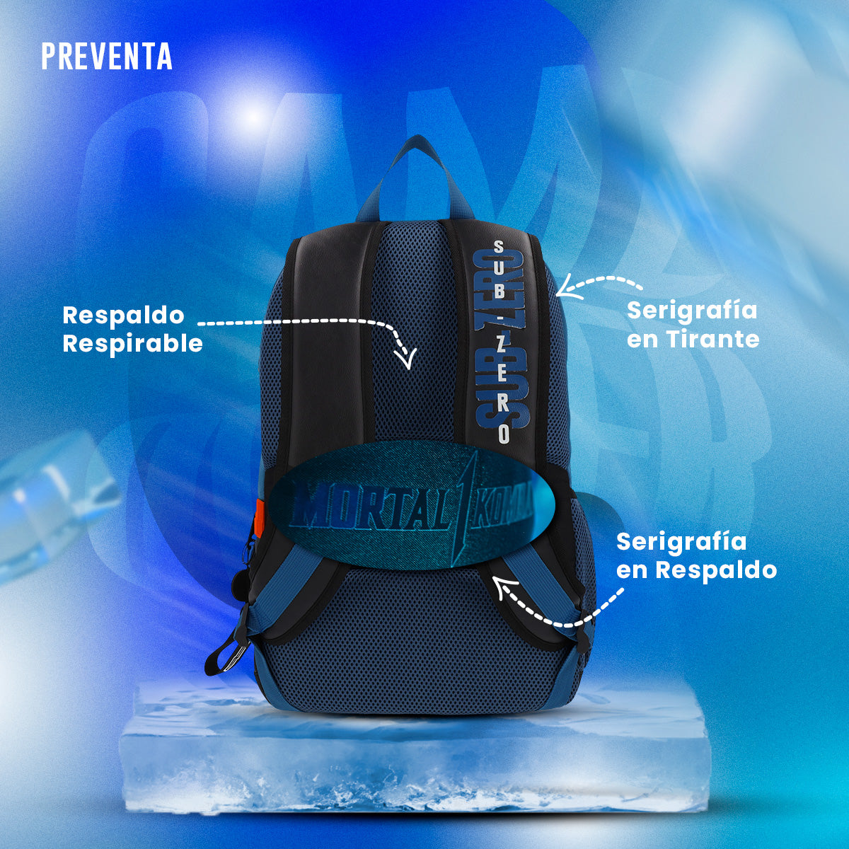Mochila Sub Zero Mortal Kombat