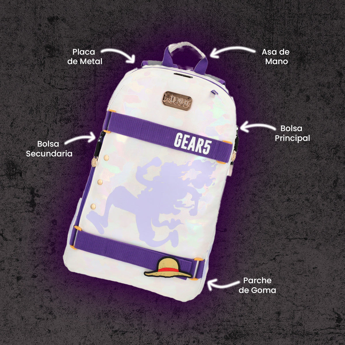 Mochila One Piece Luffy Gear 5