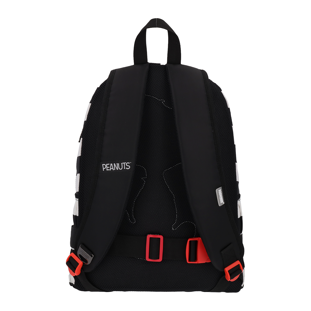 Mochila con cangurera Peanuts Snoopy Black and White