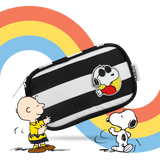 Estuchera Peanuts Snoopy Black and White