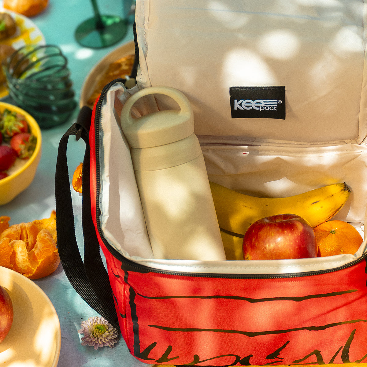 Set Mochila, Lonchera y Lapicera Snoopy Casa Roja