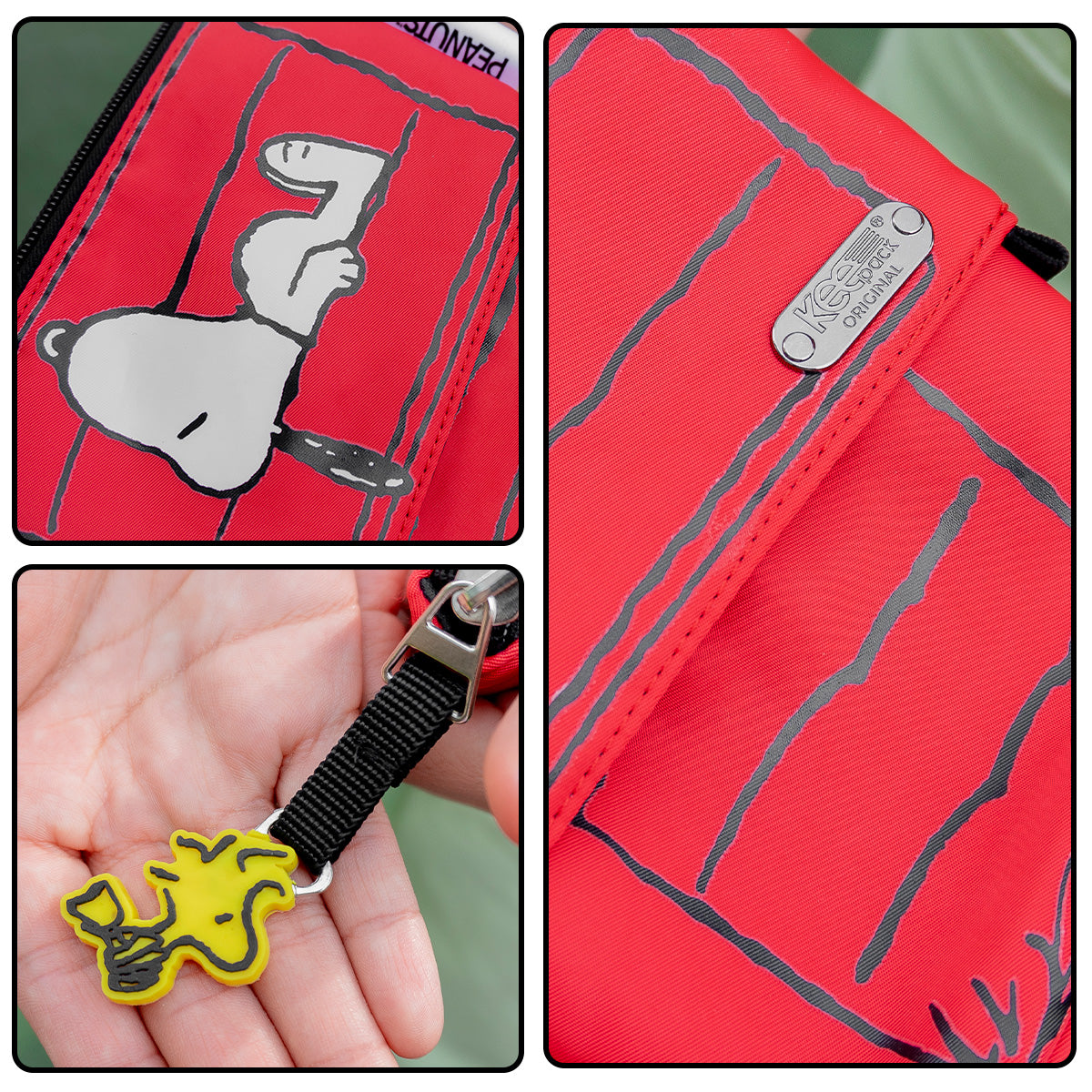 Estuchera Snoopy Casa Roja