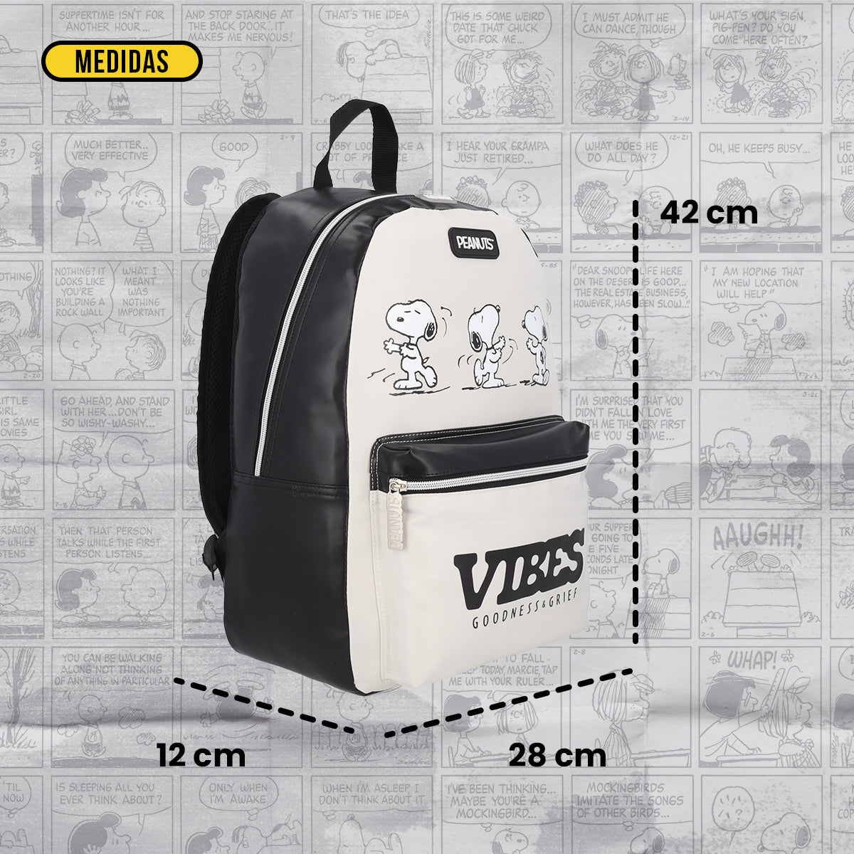 Mochila Peanuts Snoopy Good Vibes