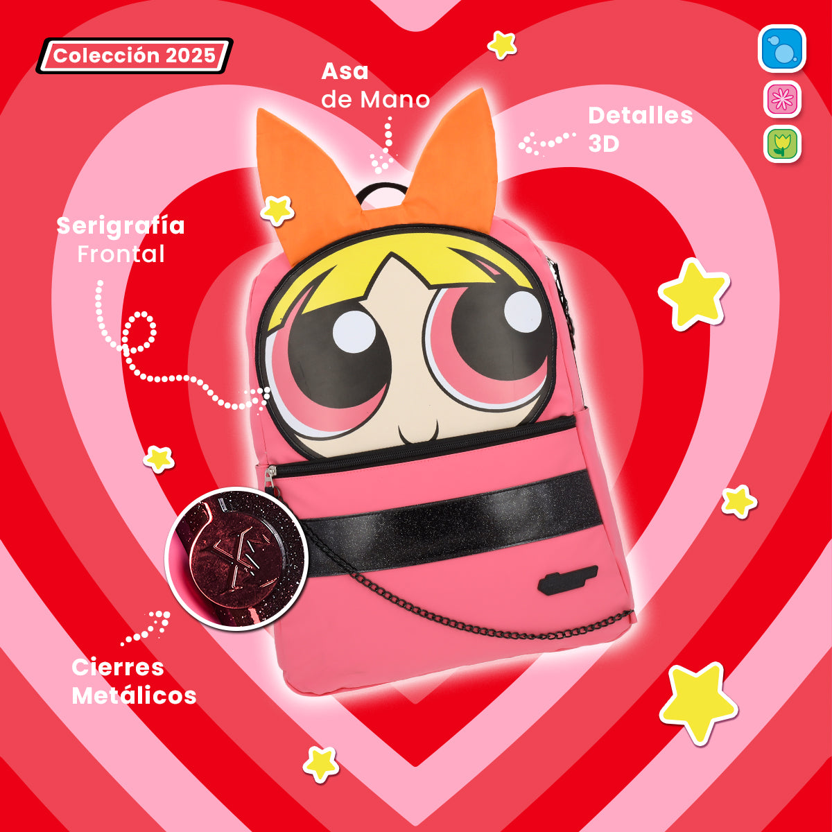 Set Mochila y Estuchera Bombón Las Chicas Superpoderosas New Edition