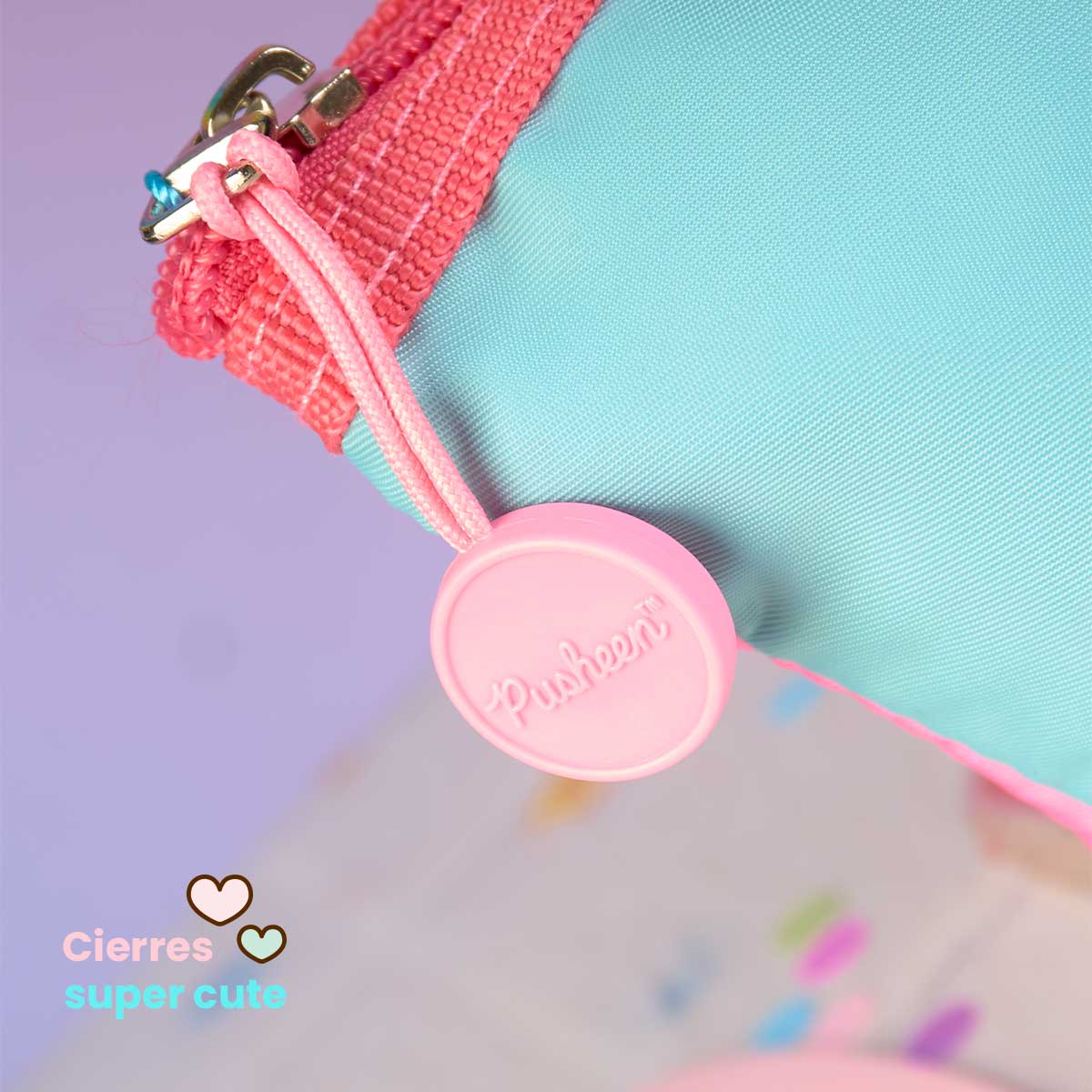 Estuchera Pusheen Heladero Menta y Fresa