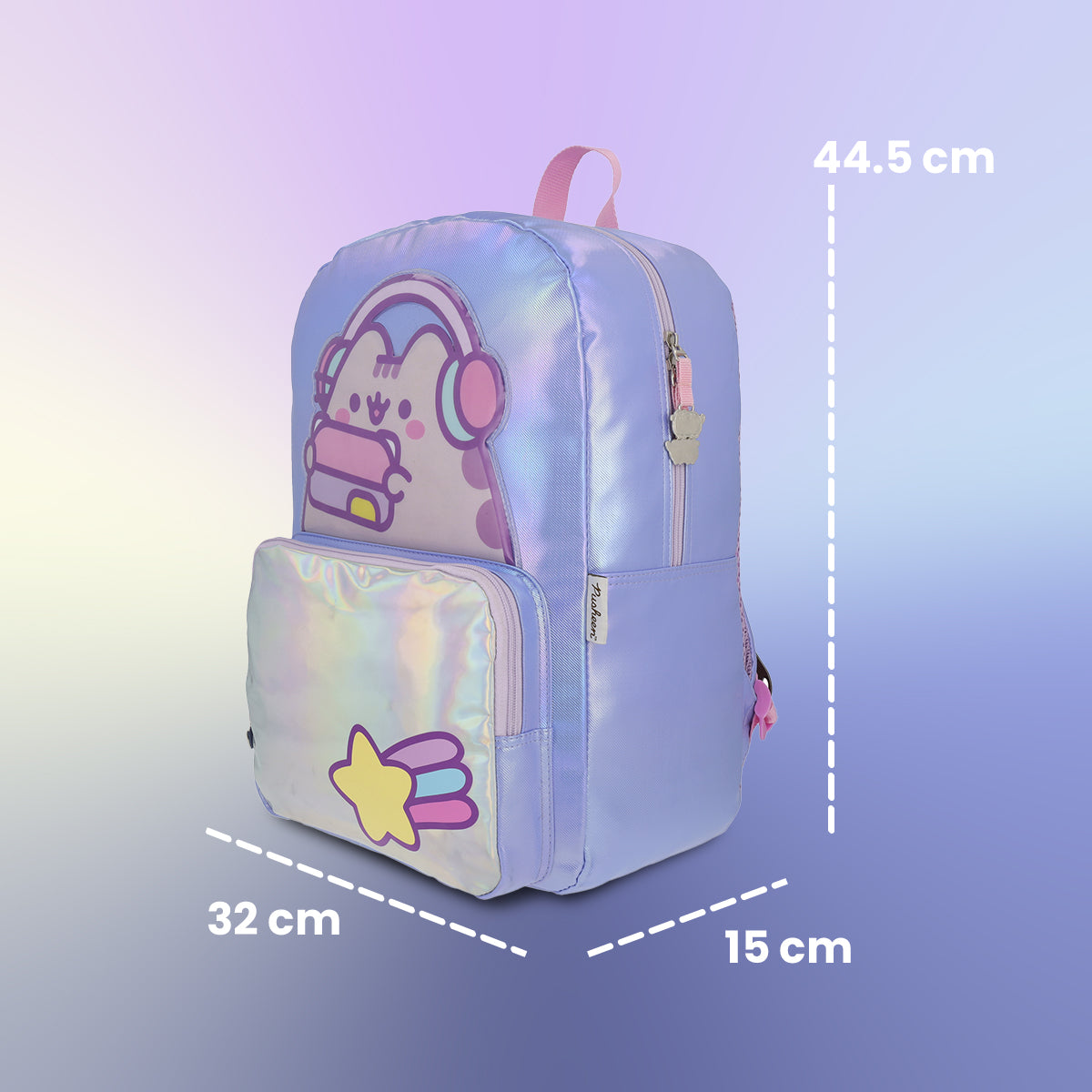 Mochila Pusheen Music Holográfica