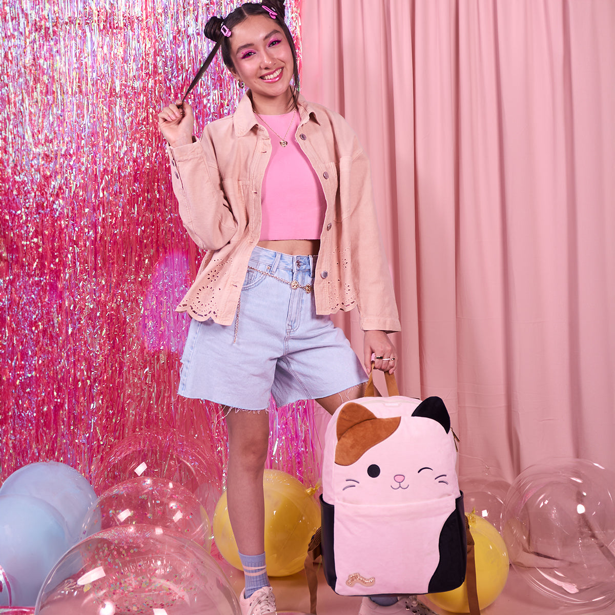 Mochila Squishmallows Gato Multicolor