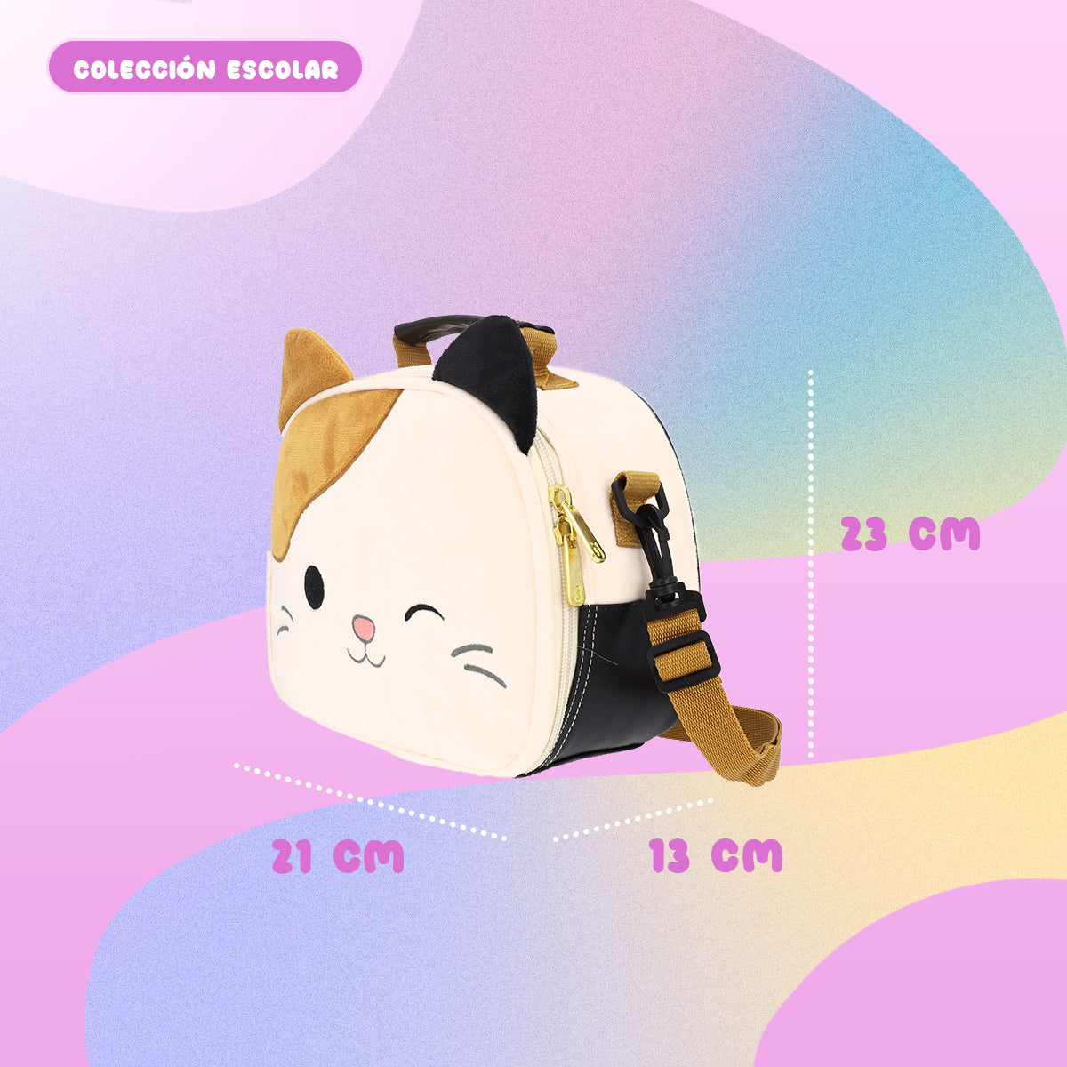 Lonchera Squishmallows Gato Multicolor