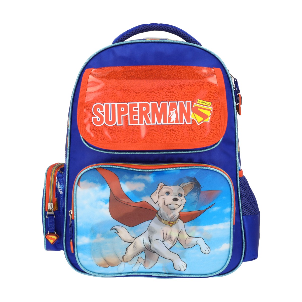 Mochila Escolar Primaria Superman Krypto Lenticular