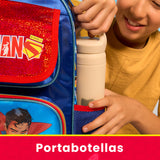Set Mochila, Lonchera y Estuchera Escolar Superman Krypto Lenticular