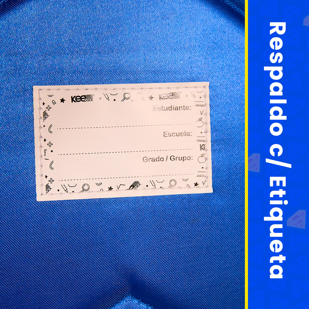 Set Mochila, Lonchera y Estuchera Escolar Superman Krypto Lenticular