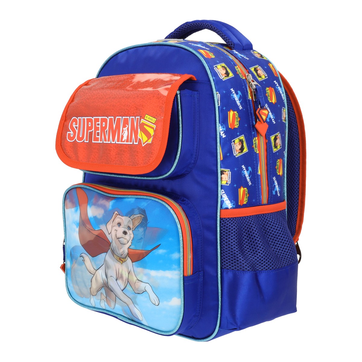 Mochila Escolar Primaria Superman Krypto Lenticular