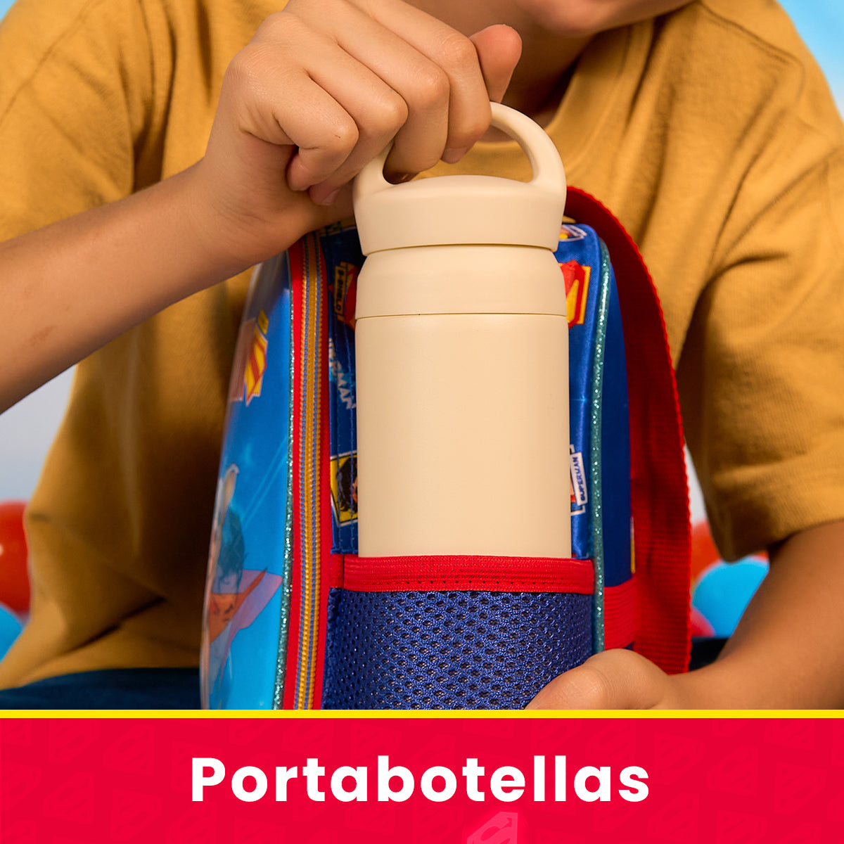 Set Mochila, Lonchera y Estuchera Escolar Superman Krypto Lenticular