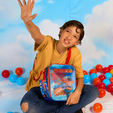 Set Mochila, Lonchera y Estuchera Escolar Superman Krypto Lenticular