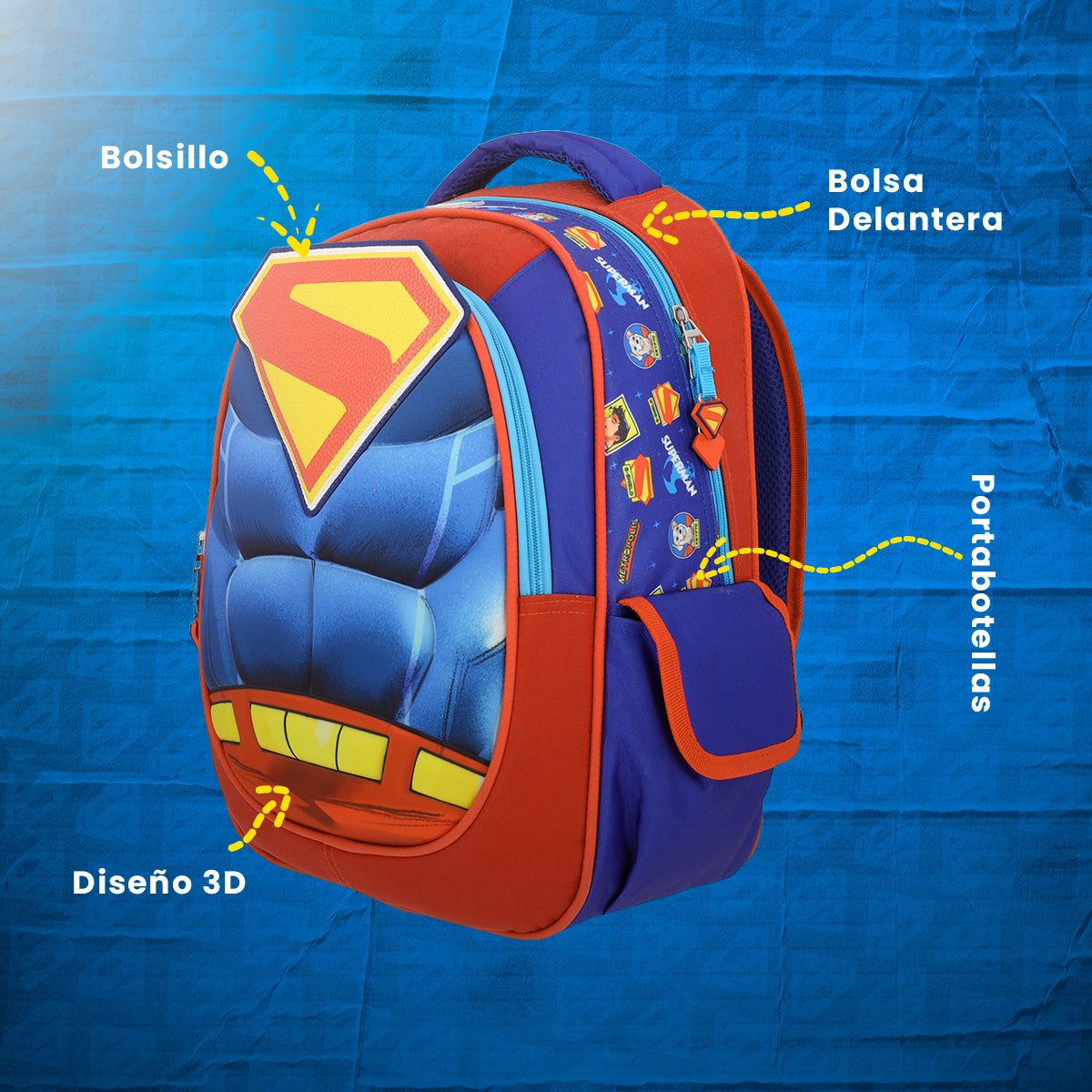 Mochila Escolar Superman Hero Armor